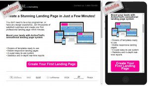 landing page mobile