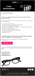 Mail ActiveTrail 14 jours