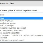 Campagne Emailing Action sur un Lien