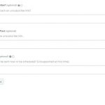 Champs facultatifs SMS