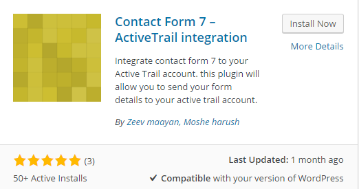 Contact Form 7 et ActiveTrail