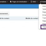 Menu Rapport d'Activité Abonnés
