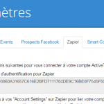 Zapier jeton authentification