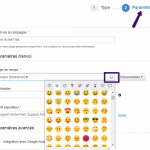 Emoticônes Campagnes Emailing