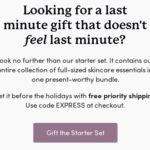 Exemple emailing de Noël avec cadeaux de dernière minute