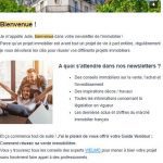 Newsletter bienvenue
